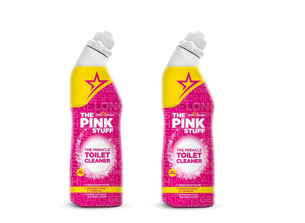 The Pink Stuff - 2x 750 ml - Stardrops Wonder Toiletreiniger - EL Producto de Limpieza Maravilloso - The Miracle Cleaner