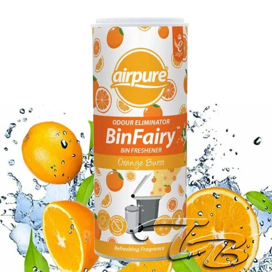 Airpure Bin Fairy – Orange Burst osvežilec smetnjaka in odstranjevalec vonjav