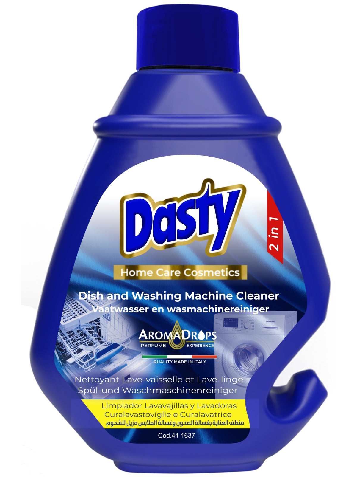 Detergente per lavastoviglie e lavatrice Dasty 230 ml – Sgrassatore e anticalcare 2-in-1