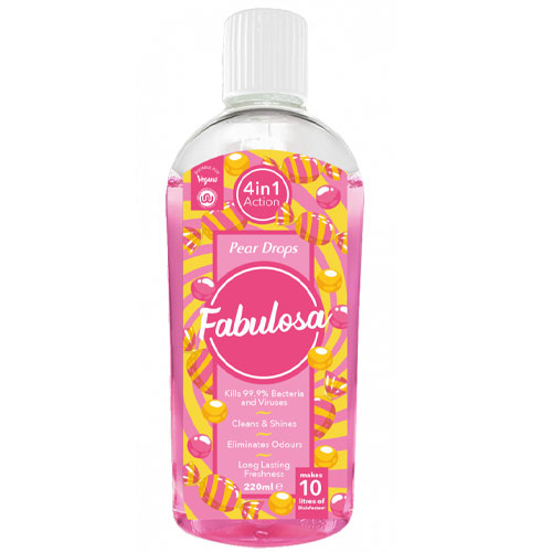 Fabulosa 4em1 Desinfetante Gotas de Pêra 220ml