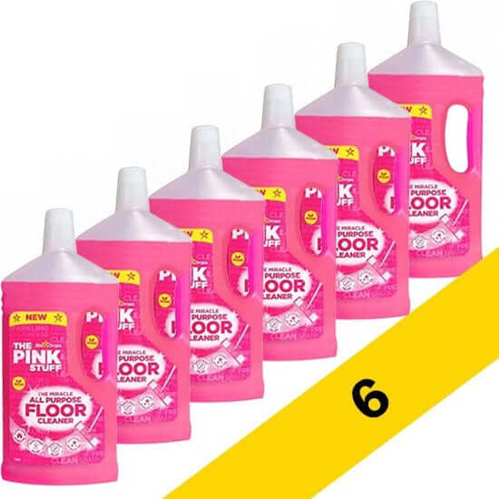 The Pink Stuff Limpiador de suelos 1 litro - pack de 6
