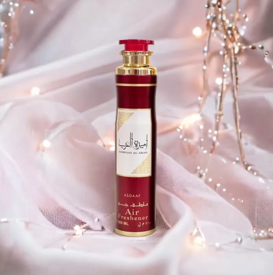 Lattafa Asdaaf Ameerat Al Arab Spray Parfumé d'Intérieur 300ml – Désodorisant Arabe de Luxe