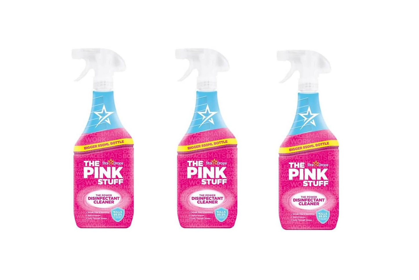 Pink Stuff Dezinfekčný sprej - 850ml - 3 balenie