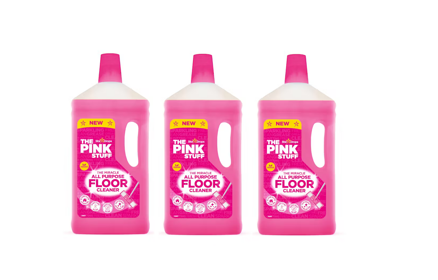 Pink Stuff Grīdas tīrītājs 1 litrs - 3 iepakojums