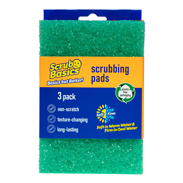 Scrub Daddy Fondamenti di Pulizia Spugne Abrasive – 3 Pezzi – Tamponi Abrasivi Potenti per Cucina e Bagno