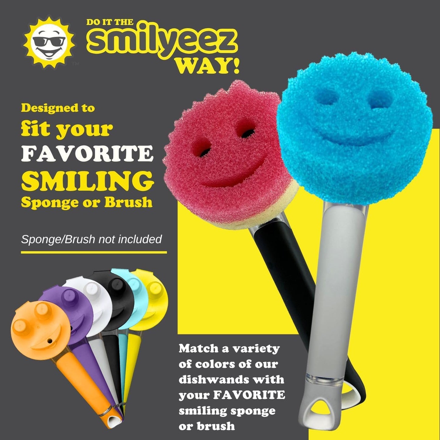 Smilyeez Daddy soap dispenser handle for Scrub Daddy