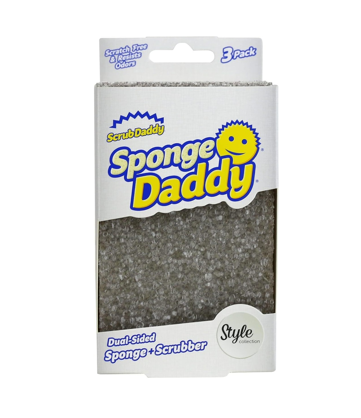 Scrub Daddy - Sponge Daddy Style Kolekcia - sivá - 3 kusy