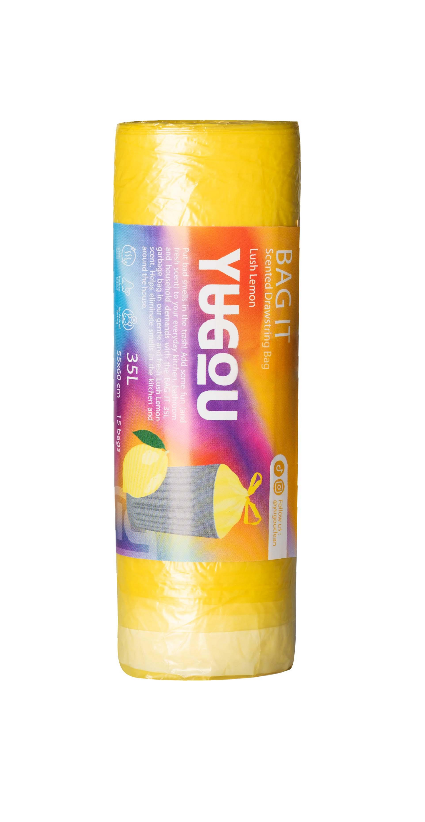 Yugou vrecia na odpadky s vôňou Lush Lemon - 35 litrov