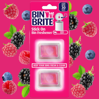 Bin Brite Stick-on Bin Refreshener – Désodorisant Auto-adhésif pour Poubelles, Fraîcheur Durable jusqu'à 30 Jours