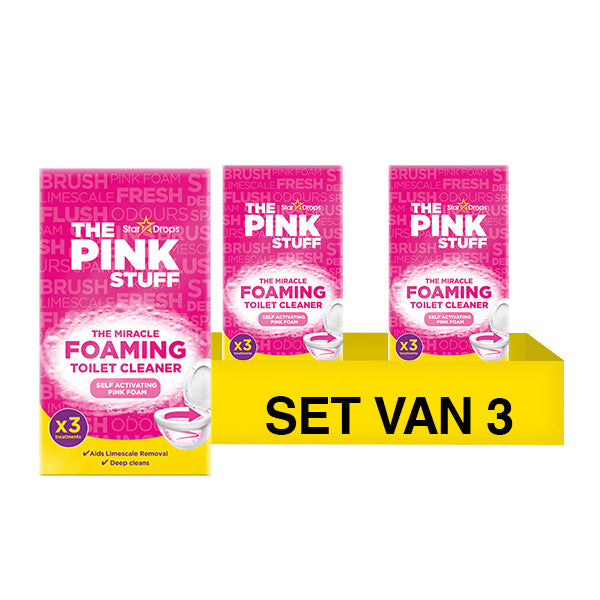 The Pink Stuff | Čudesni pjenasti prašak za WC | Prašak za čišćenje WC-a | 9 x 100 gram