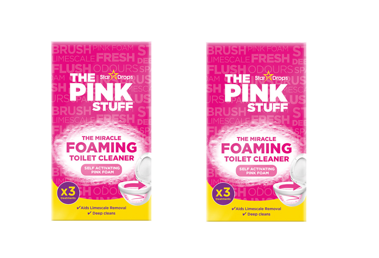 The Pink Stuff | Čudesni pjenasti prašak za WC | Prašak za čišćenje WC-a | 6 x 100 gram