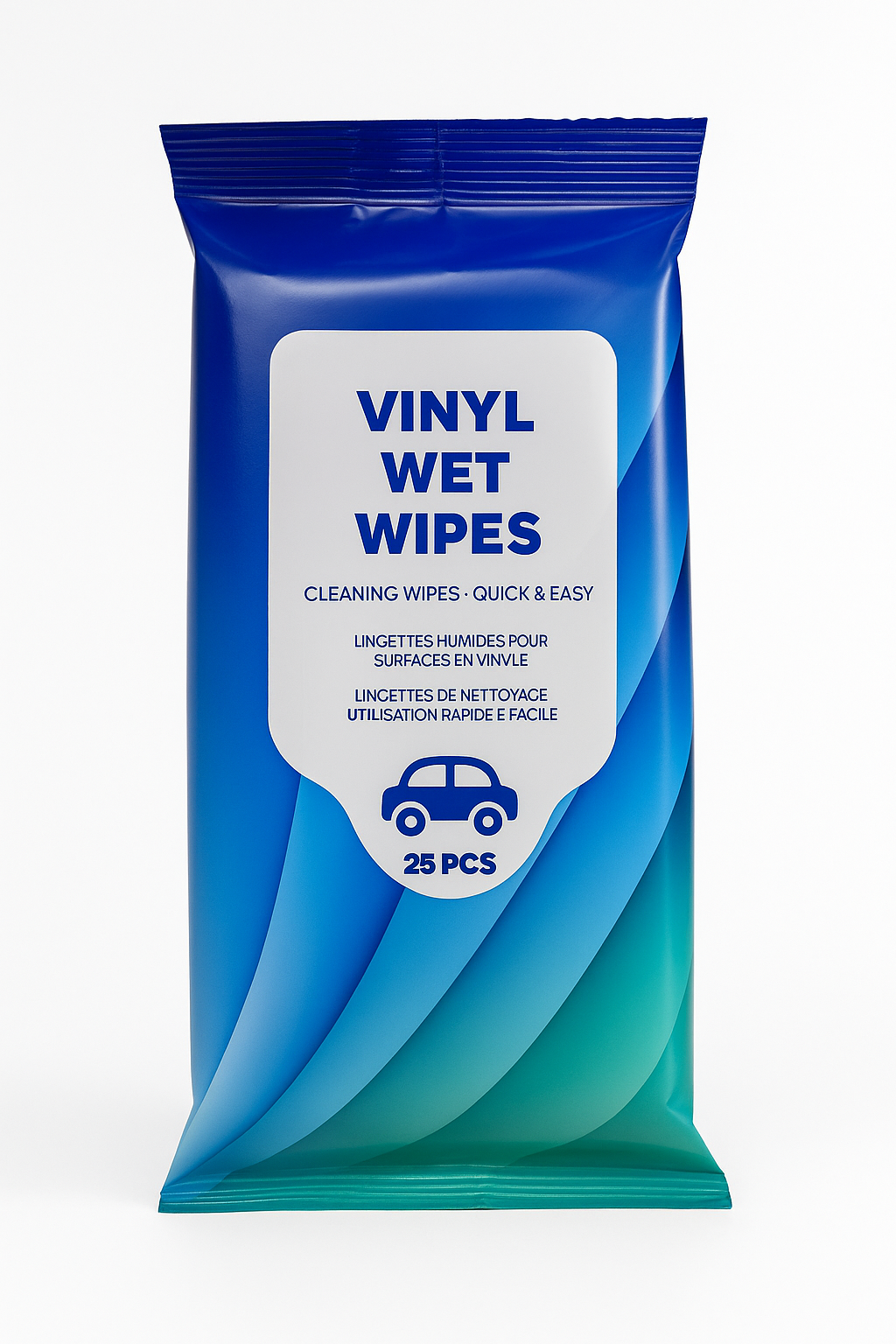 Toalhetes de Limpeza para Vinil – 25 Unidades – Toalhetes de Limpeza Rápidos e Fáceis para Interior de Automóvel