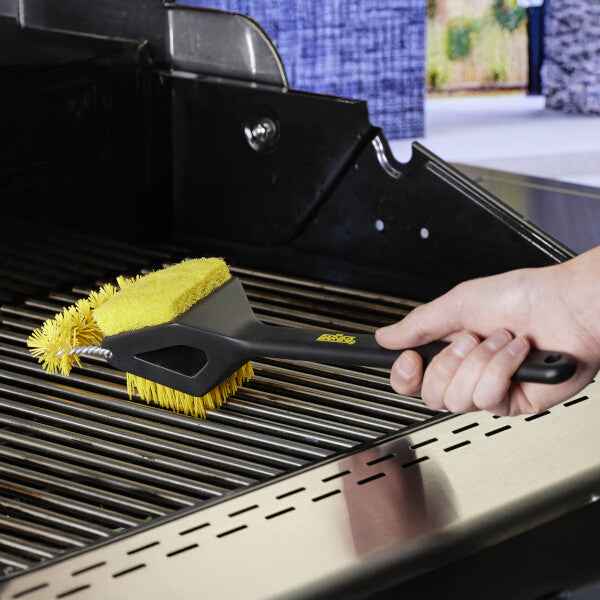 Scrub Daddy MR. BAR-B-Q Triple Action Grill Brush – 3-in-1 BBQ Borstel voor Koude Grillroosters