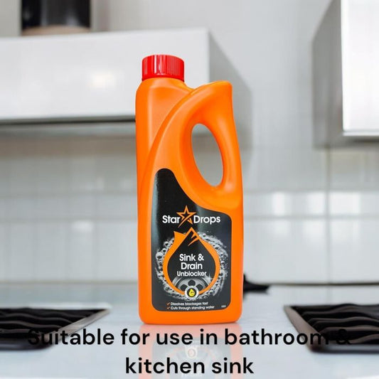 Star Drops Spülen- & Abflussfrei 500ml – Kraftvoller Abflussreiniger für Sofortige Ergebnisse