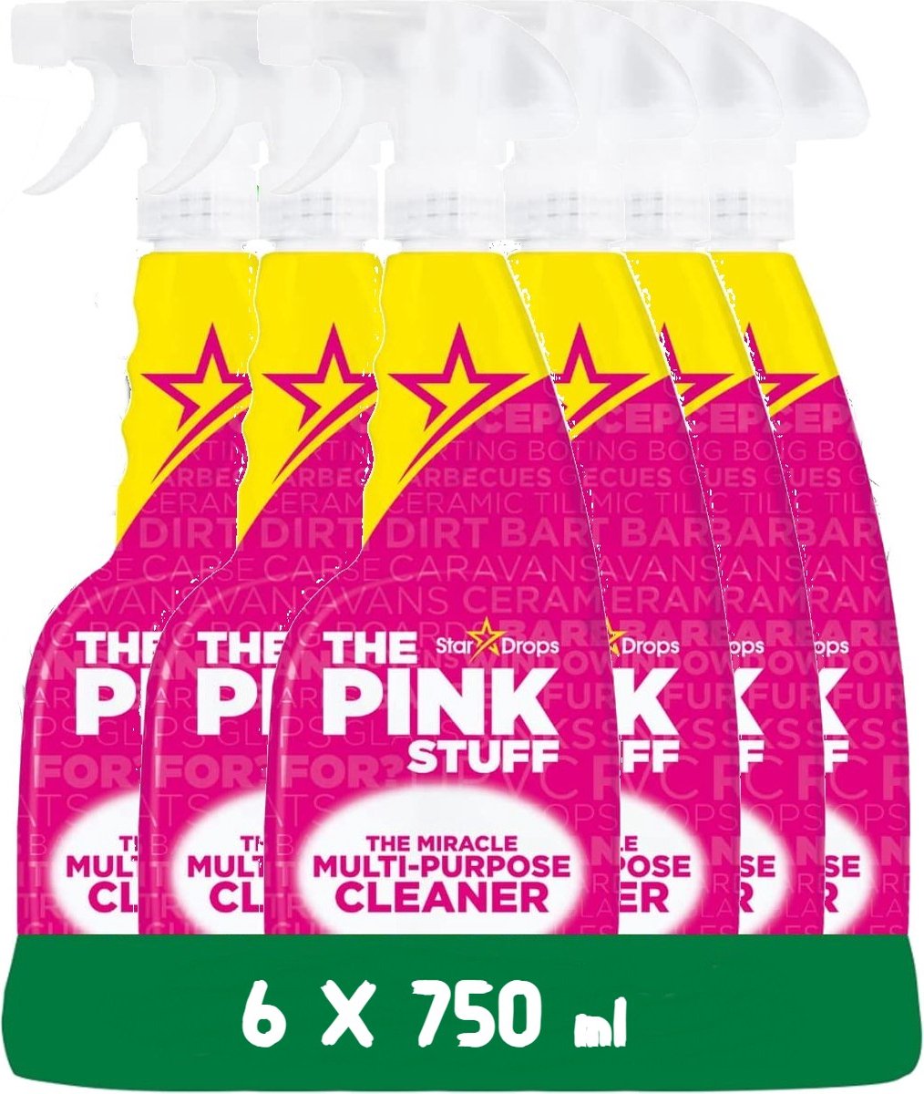 The Pink Stuff Allesreiniger Spray - 6 x 750 ml paquete ahorro - Ecológico