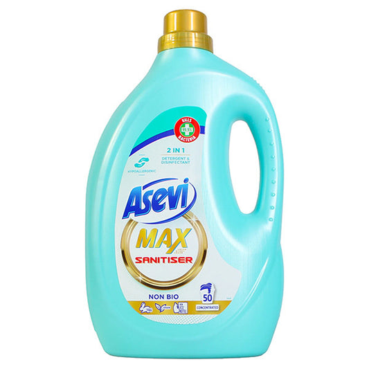 Asevi Flüssiges Waschmittel Max Sanitiser 2500 ml (50 Waschladungen)