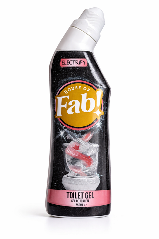 Fabulosa Toilet Gel Electrify 750ml – WC Reiniger – Krachtige Toilet Cleaner tegen Kalk, Aanslag en Vuil – Frisse Geur Toilet Gel