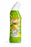 House of Fab Toilet Gel Lemon 750ml – sredstvo za čišćenje WC-a s mirisom limuna – snažno sredstvo protiv kamenca, naslaga i prljavštine – svježi gel za WC s mirisom limuna
