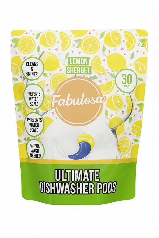 Fabulosa Geschirrspültabs – 30 Tabletten, Zitronensorbet