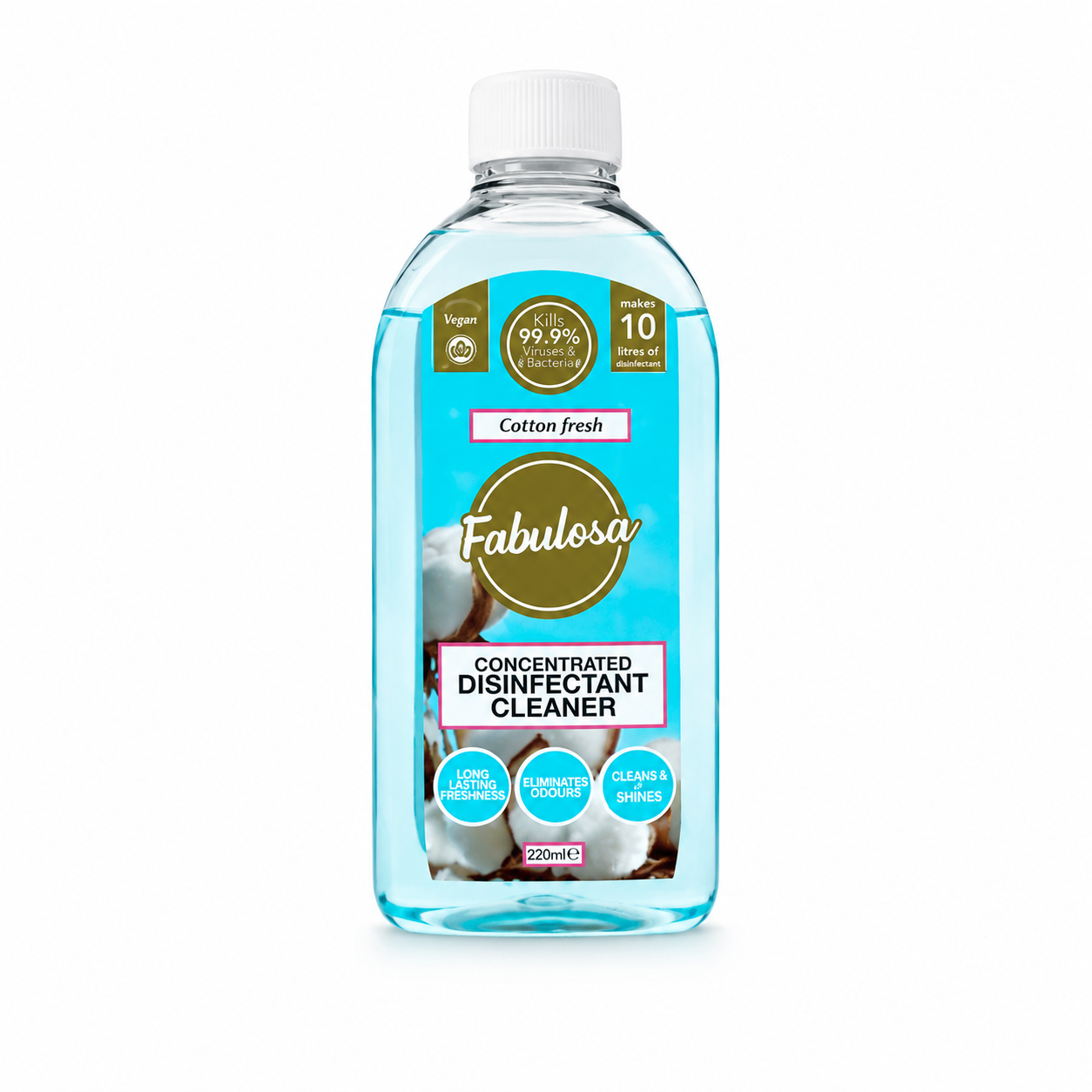Fabulosa Cotton Fresh koncentrált fertőtlenítő tisztítószer 220 ml