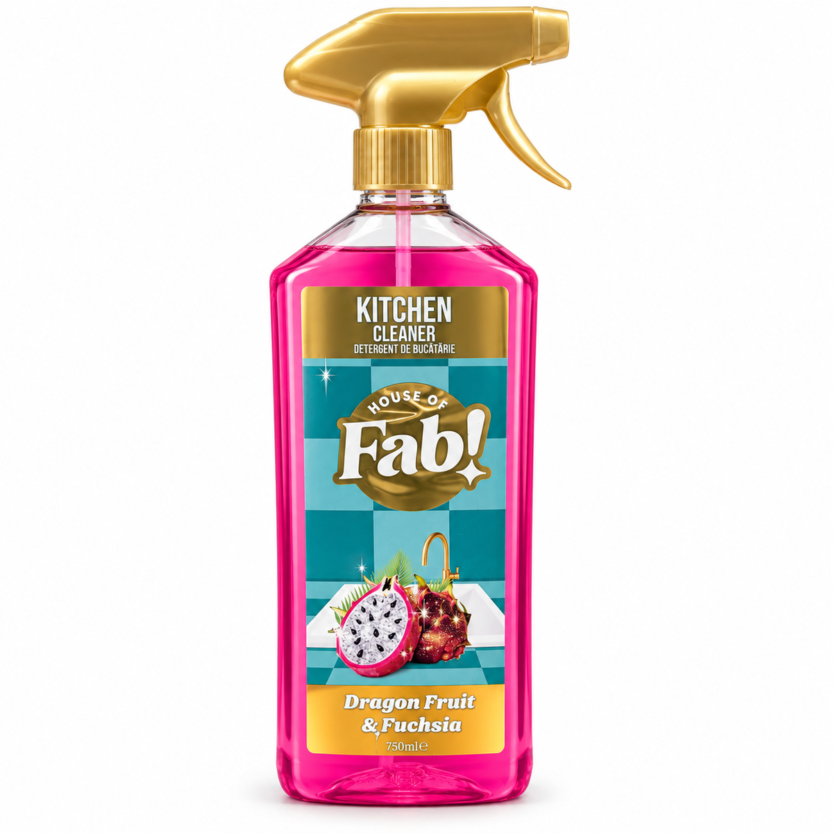 Fabulosa Nettoyant Cuisine Fruit du Dragon & Fuchsia 750ml – Spray Nettoyant Cuisine