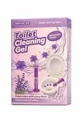 Kit iniziale con gel detergente per toilette – Profumazione alla lavanda – Supporto + 7 dischi di gel – Deodorante e gel detergente per toilette