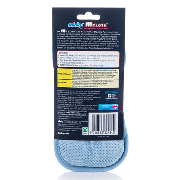 Minky Cleaning Pad Anti-Bacterial Car Interior