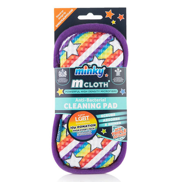 Minky M Cloth Cleaning Pad – Superstar (Rainbow & Stars)