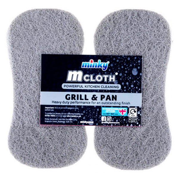 Minky Reinigungsschwamm M-Cloth Küche / Grill & Pfanne (2 Stück)