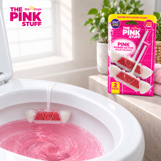 The Pink Stuff Power Active blok za WC školjku - 2 komada