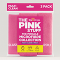 The Pink Stuff Panos de limpeza em microfibra cor-de-rosa (3 unidades)