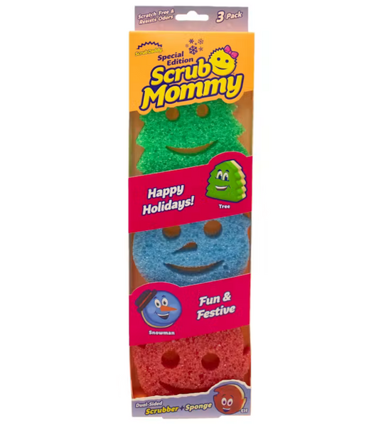 Scrub Daddy Scrub Mommy Christmas 3-Pack - joulusienet