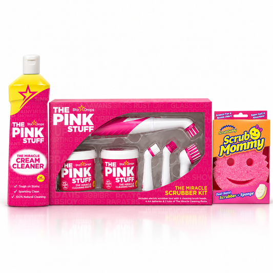 Kit Deep Clean per lo sporco ostinato - Scrubber elettrico, detergente in crema e Scrub Mommy