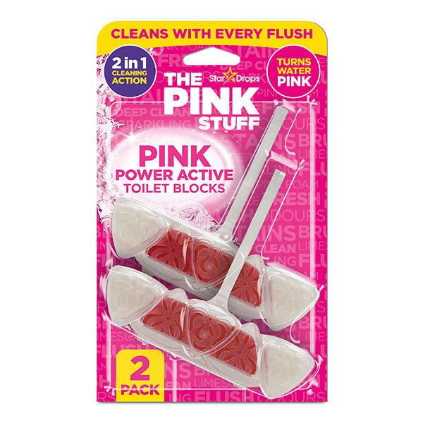 Bloc WC Power Active The Pink Stuff - lot de 2