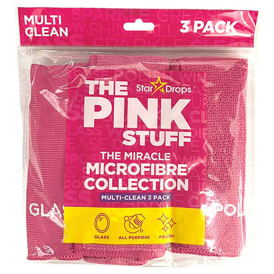 Pink Stuff mikropluošto valymo šluostė rožinė (3 vnt.)