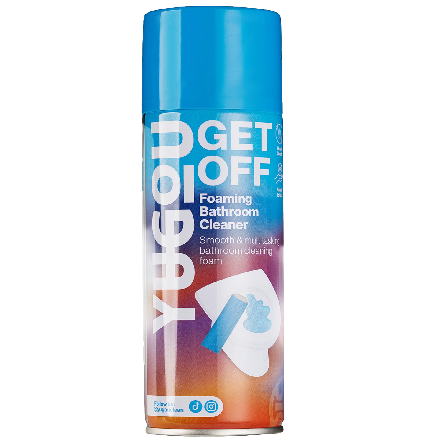 YUGOU Get Off Schaumbadreiniger 450 ml – Schäumender Badreiniger für Fliesen, Dusche & Toilette