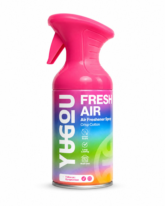 YUGOU Fresh Air Freshener Spray Crisp Cotton 250ml – Lufterfrischer Spray für Haus, Toilette und Auto  