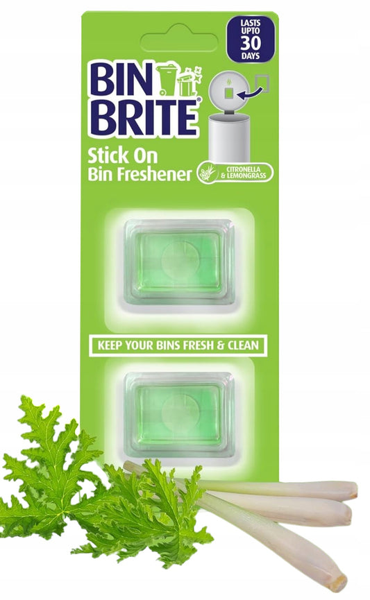 Atkritumu tvertnes atsvaidzinātājs – Citronella un citronzāle | Uzlīmējams | Līdz 30 dienām svaigums