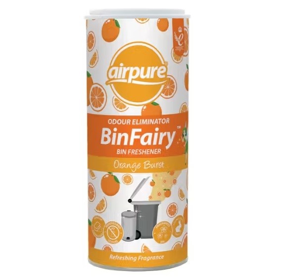 Airpure Bin Fairy – Orange Burst osviežovač odpadkového koša a odstraňovač zápachu