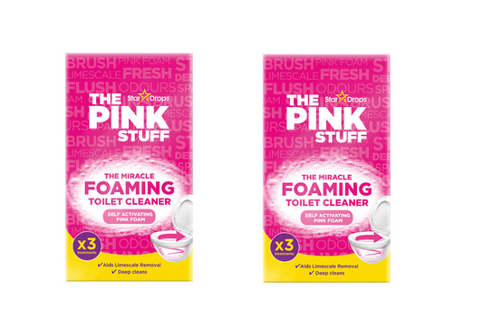 The Pink Stuff | Zázračný penivý prášok na toaletu | Čistiaci prášok na toaletu | 6 x 100 gramov