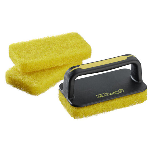 Scrub Daddy MR. BAR-B-Q Grill Scrubber Brush Set – Szczotka do grilla BBQ z 2 dodatkowymi padami do szorowania