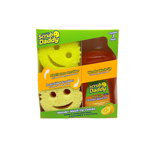 Scrub Daddy | Wonder Wash-Up Combo | premium deterdžent za pranje posuđa sa Scrub Daddy i Scrub Mommy