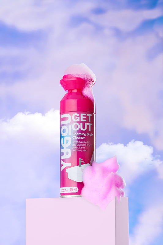Yugou Nettoyant Mousse pour Canalisations Get Out – Mousse Déboucheur – Déboucheur pour Évier, Douche & Baignoire – Élimine Cheveux, Graisse & Obstructions