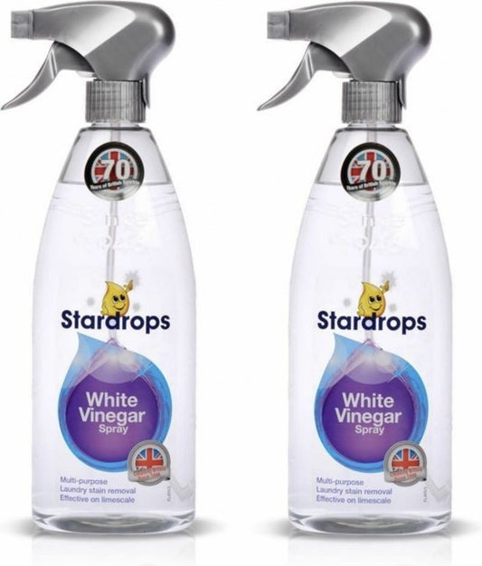 STARDROPS - 2x 750ml - Spray cu Oțet Alb - Detergent Minune - HET Produs de Curățare Minune - The Pink Stuff - Lichidul Minune